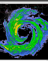 radar image of hurricane