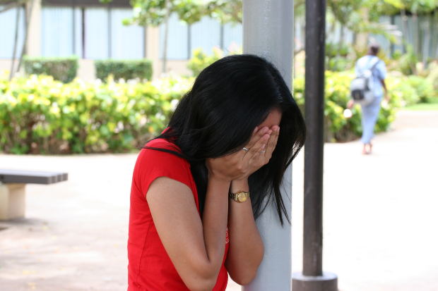 girl crying