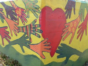 heart with hands